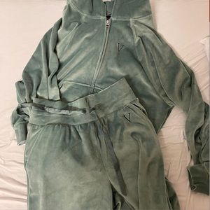 victoria secret velour tracksuit set